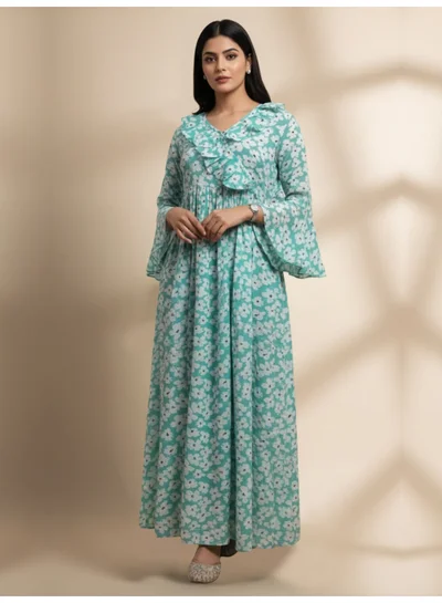 Alaya Women Printed  Cotton Jalabiya-AL4008